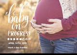 Baby In Progress - Anuncio Para Embarazo